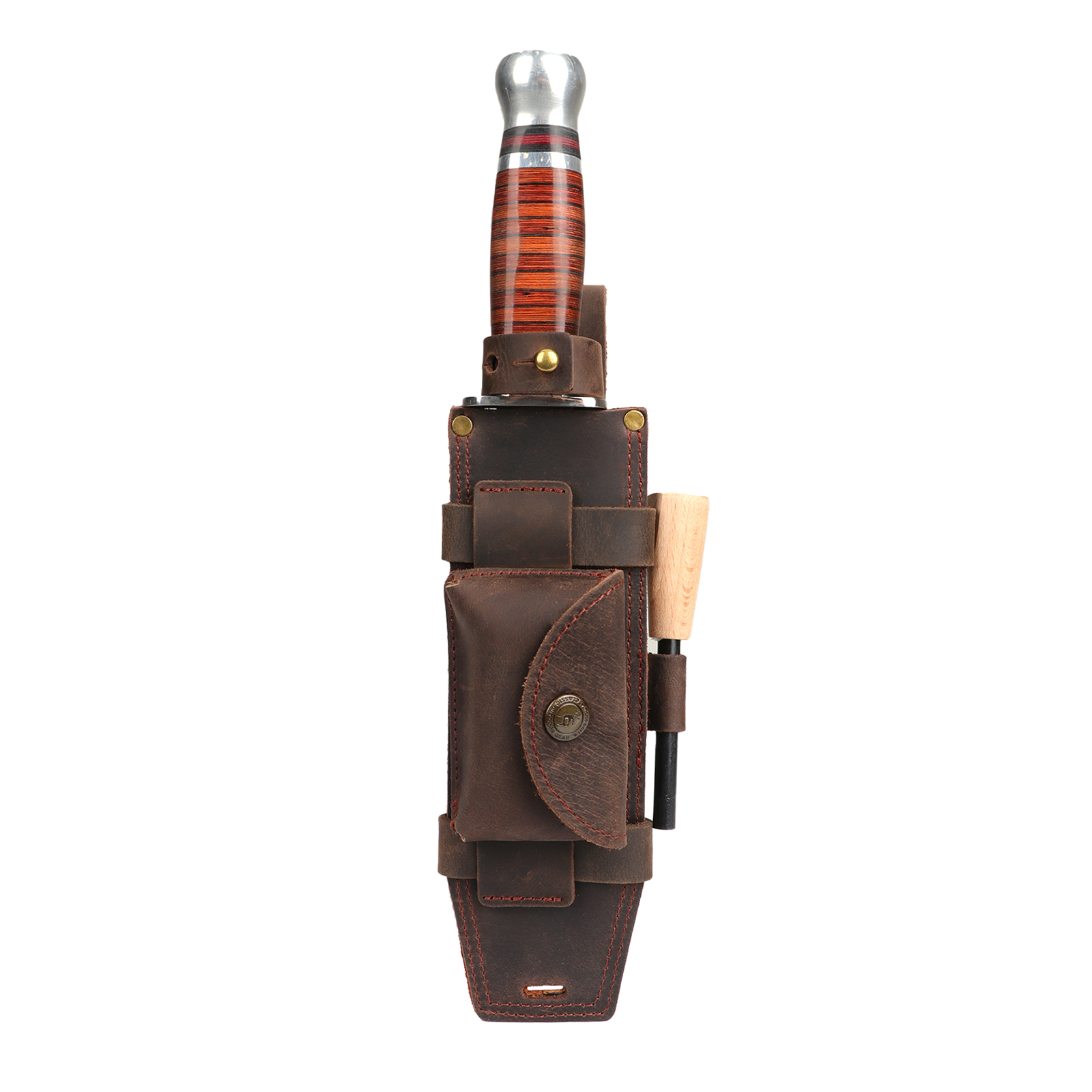 Tourbon Camping Leather thKnif - огляд і ціна Bushcraft Knife Fixed