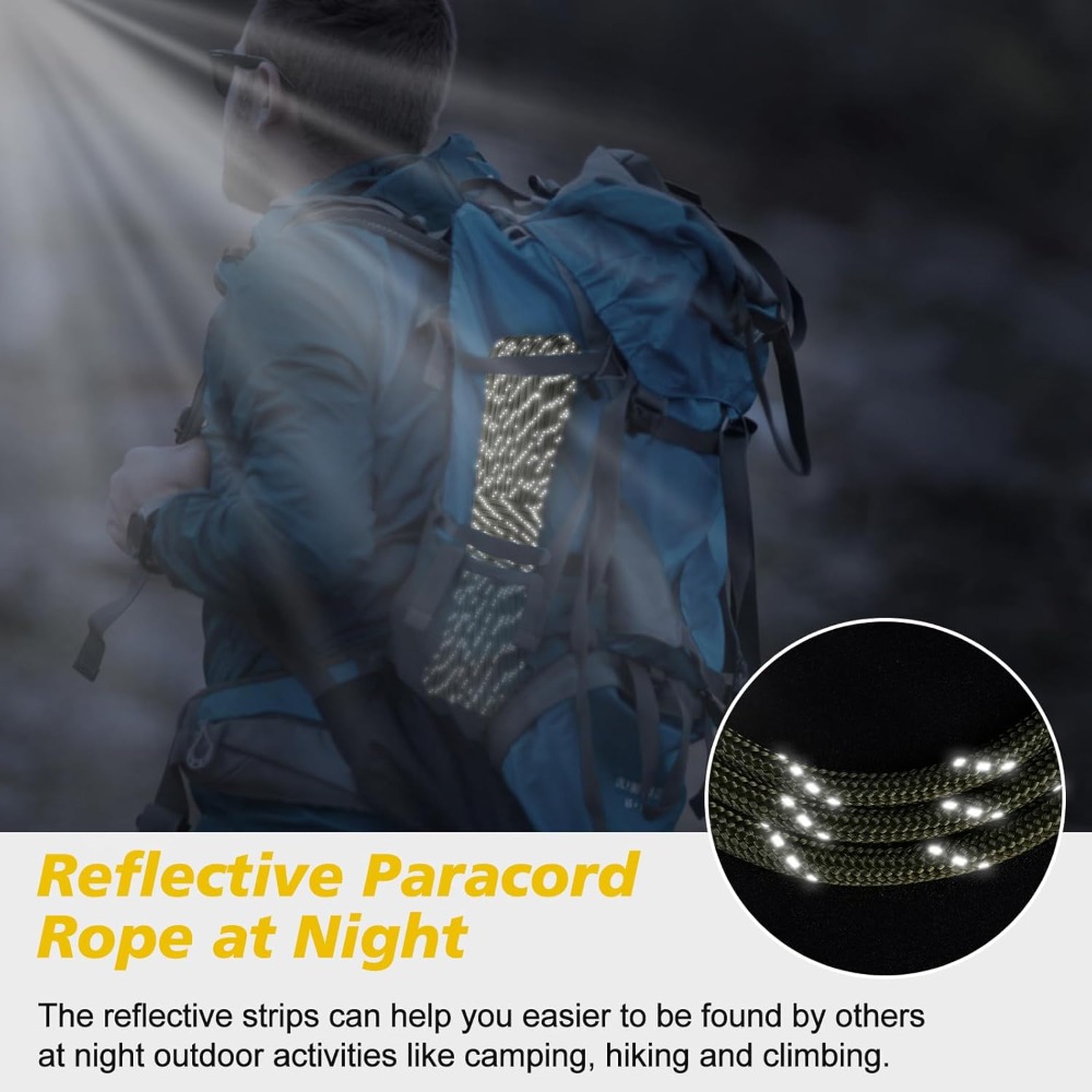 Reflective Paracord 1000lb, 50 - огляд і ціна Para Cord 1000Ft