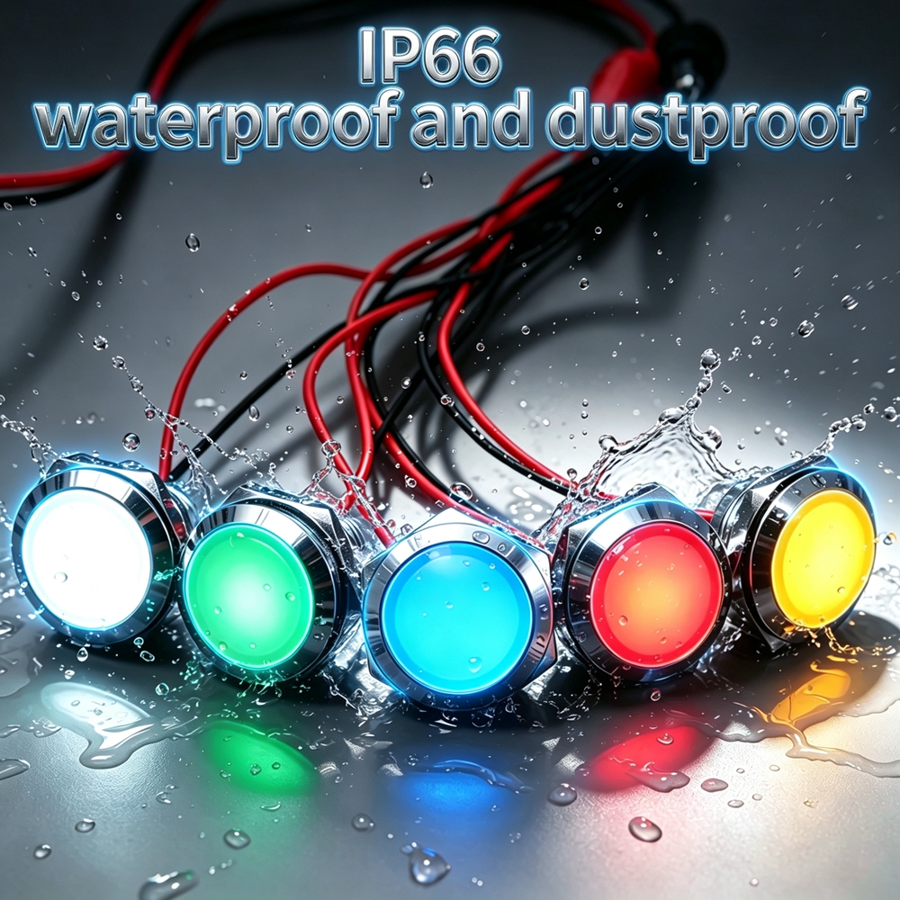 12mm 16mm 19mm 22mm Metal LED  - огляд і ціна Signal Panel Orange