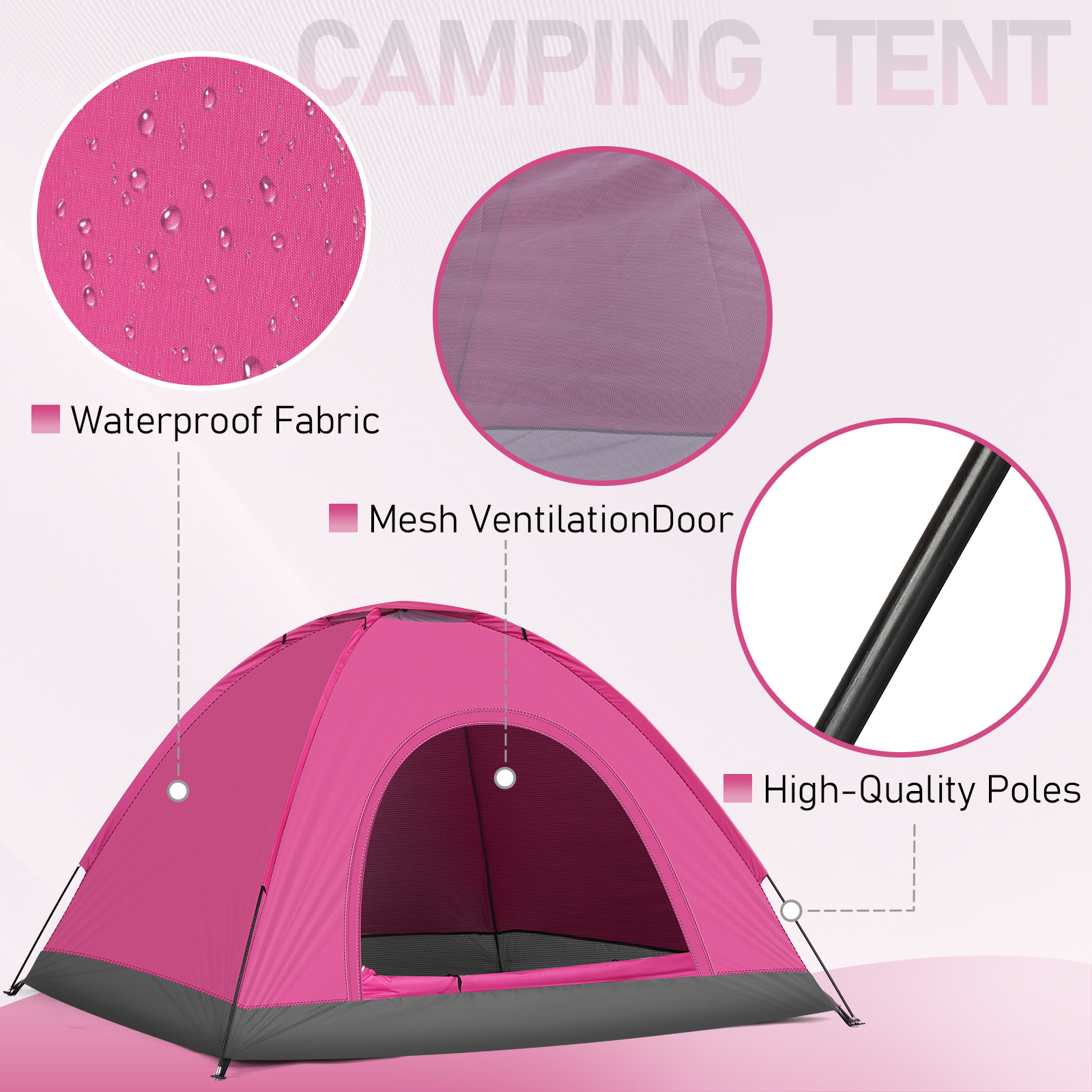3 4 Person Camping Dome Tent W - огляд і ціна Emergency Mylar Tent