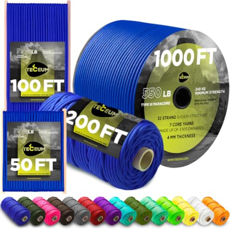 5/32 Paracord Rope 1000 1000ft - огляд і ціна Para Cord 1000Ft