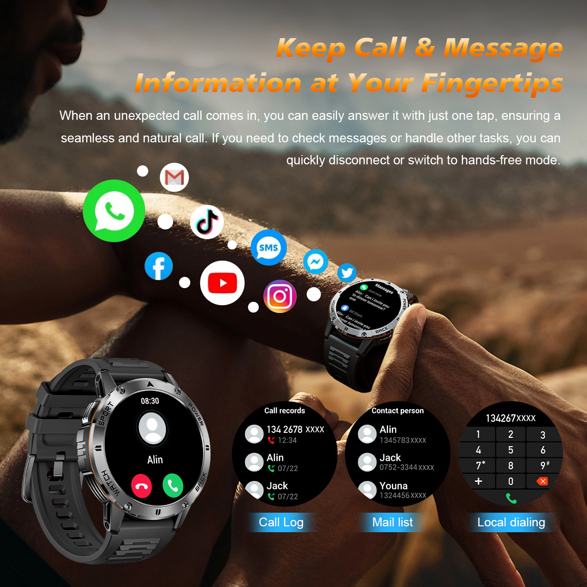 DAORKOW 2026New Smart Watch Wi - огляд і ціна Compass Lensatic