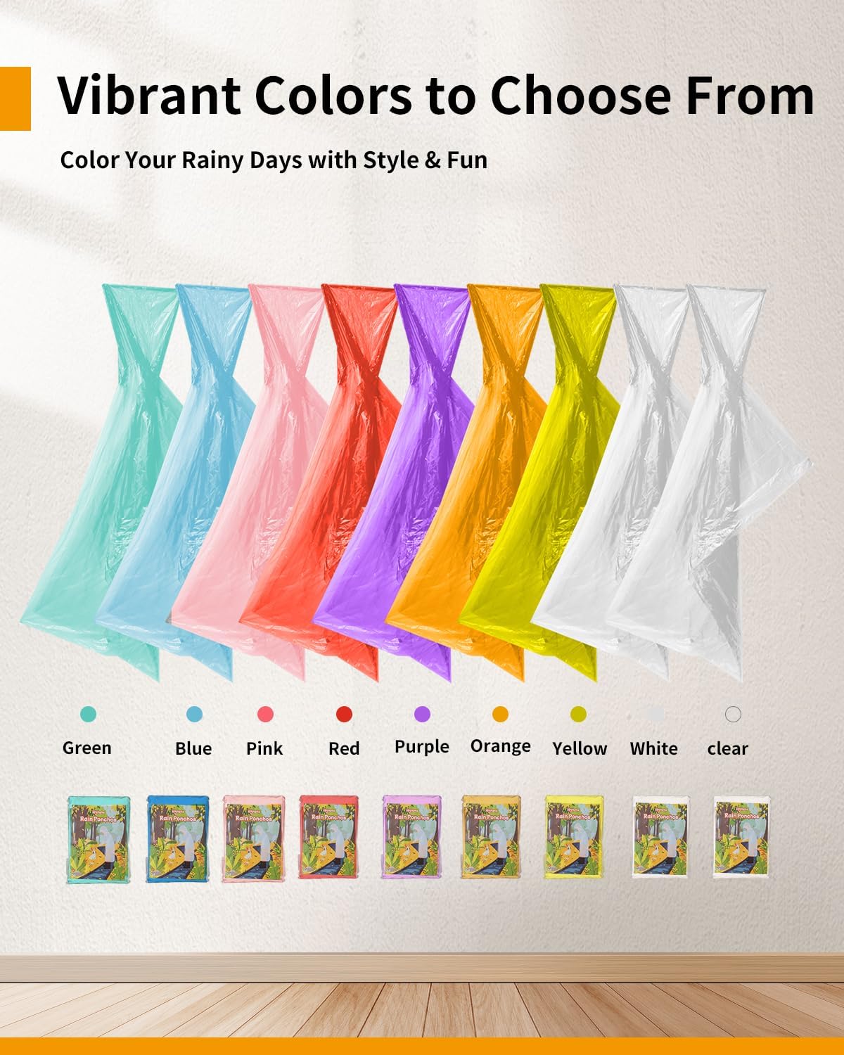 Extra Long Rain Ponchos for Ad - огляд і ціна Emergency Poncho Rain