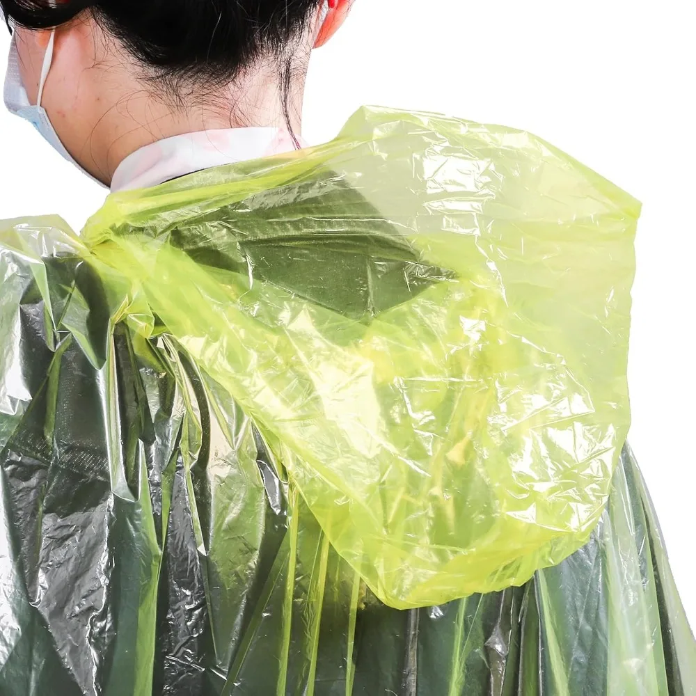20 Pack Disposable Rain Poncho - огляд і ціна Emergency Poncho Rain