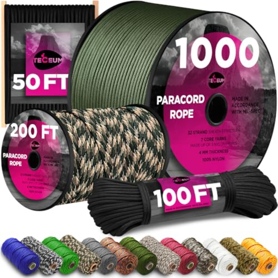 Paracord Rope 750 lb 1000ft/ 2 - огляд і ціна Para Cord 1000Ft
