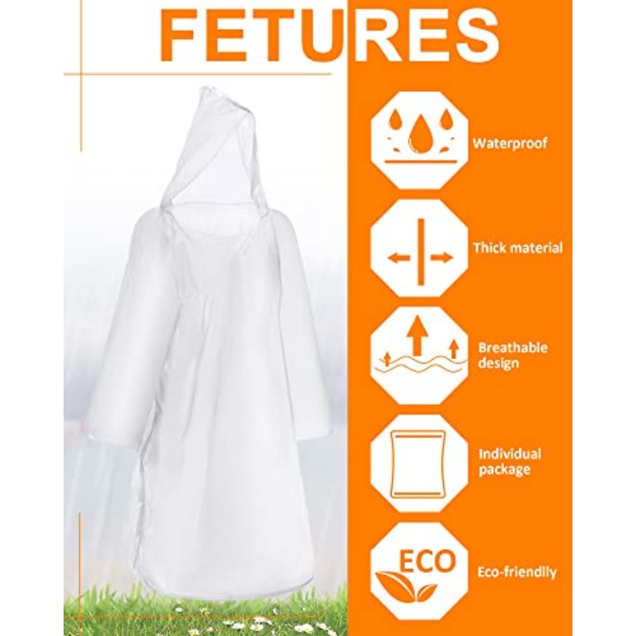 120 Pack Disposable Rain Ponch - огляд і ціна Emergency Poncho Rain