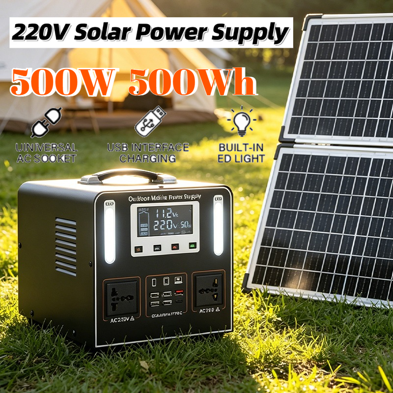 500Wh 500W 220V Portable Power - огляд і ціна Solar Emergency Charger