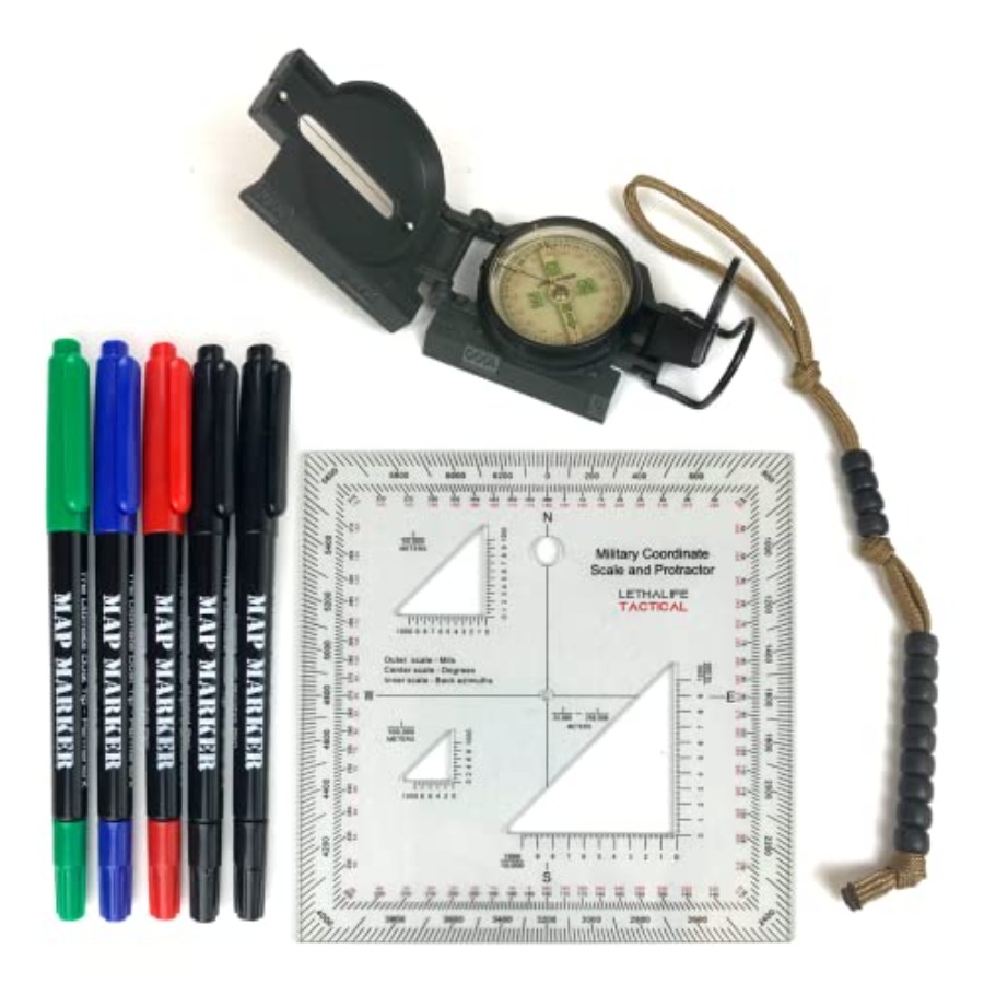 Land Nav Kit with Lensatic Com - огляд і ціна Compass Lensatic