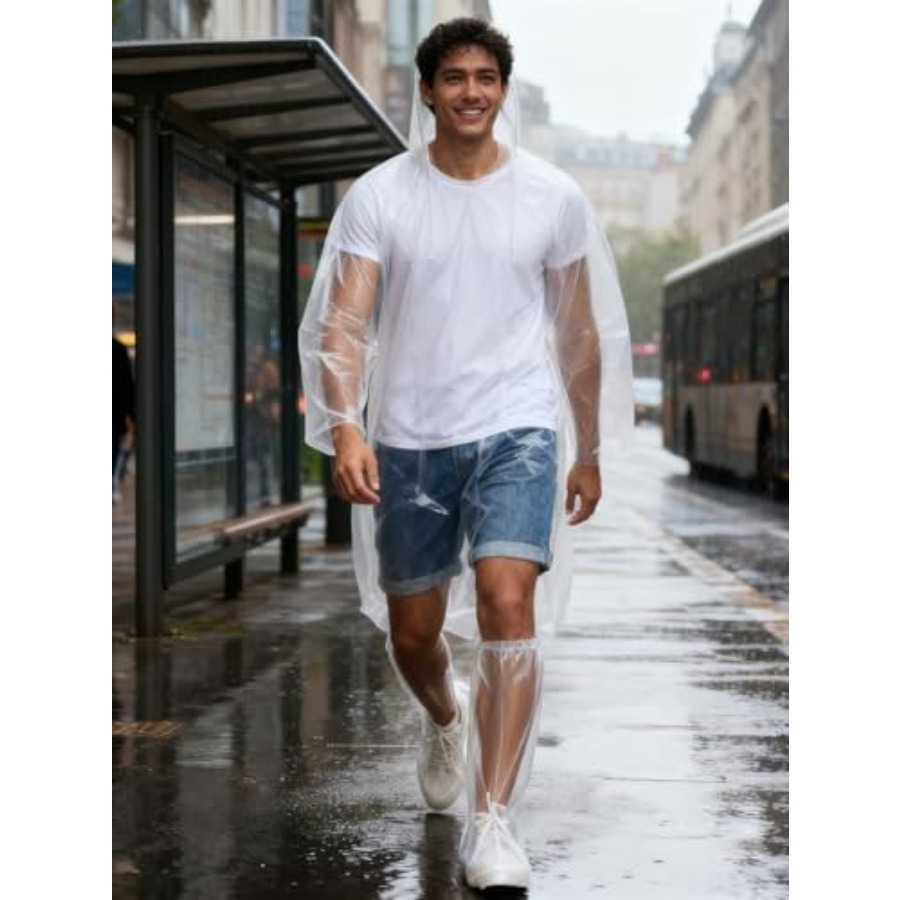 Disposable Rain Ponchos for Ad - огляд і ціна Emergency Poncho Rain