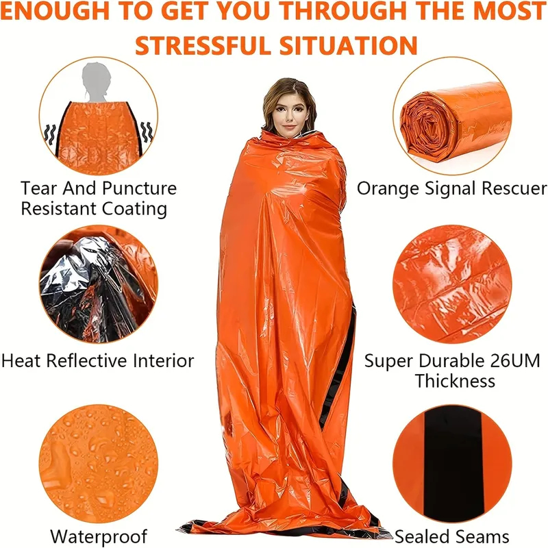 Portable Waterproof Emergency  - огляд і ціна Emergency Mylar Tent