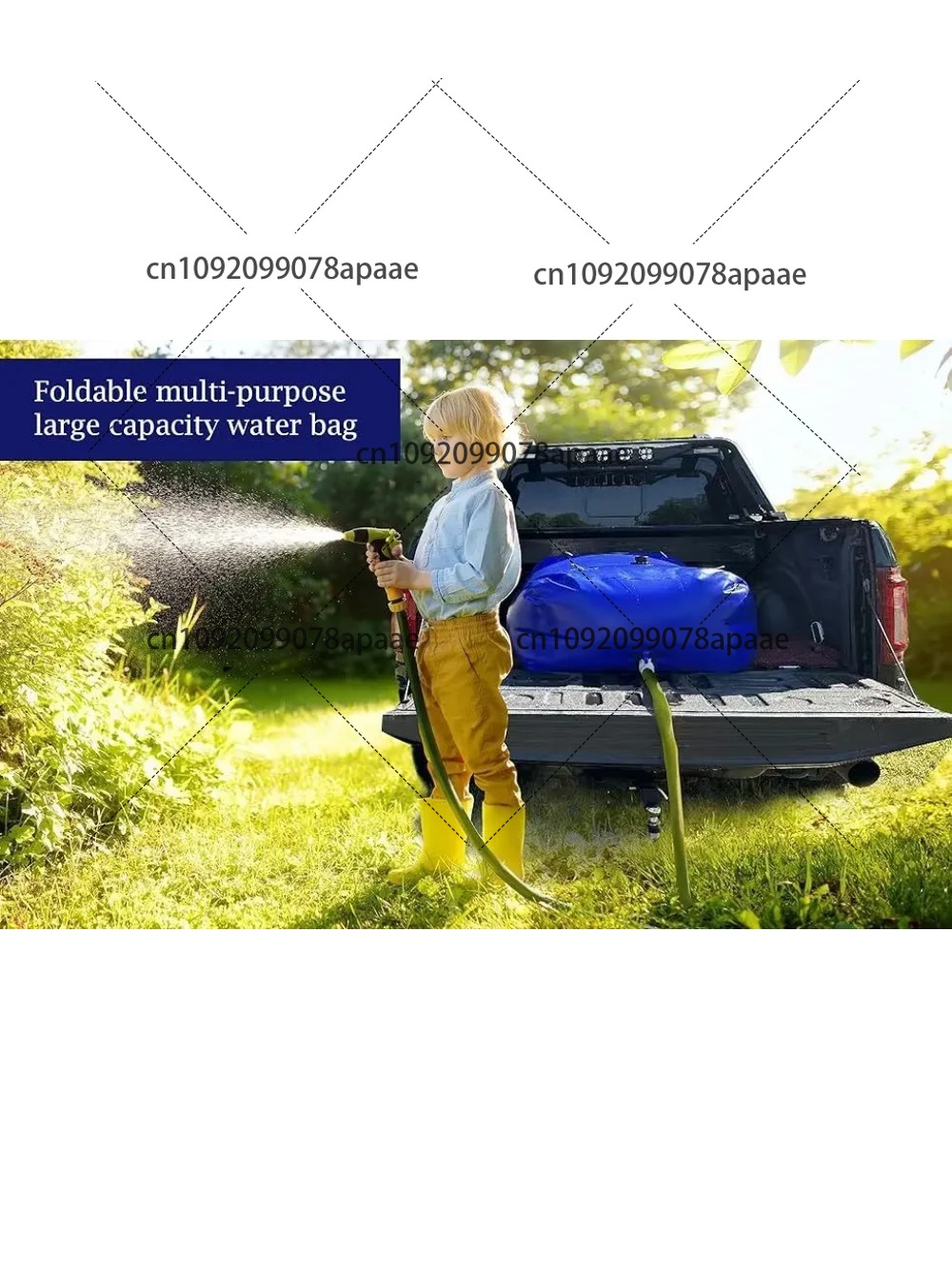 110L PVC Water Storage Bag, Po - огляд і ціна Water Bag Collapsible