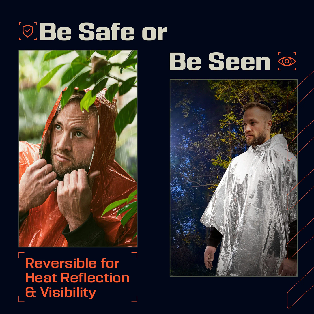 Emergency Rain Poncho with Hoo - огляд і ціна Emergency Mylar Tent