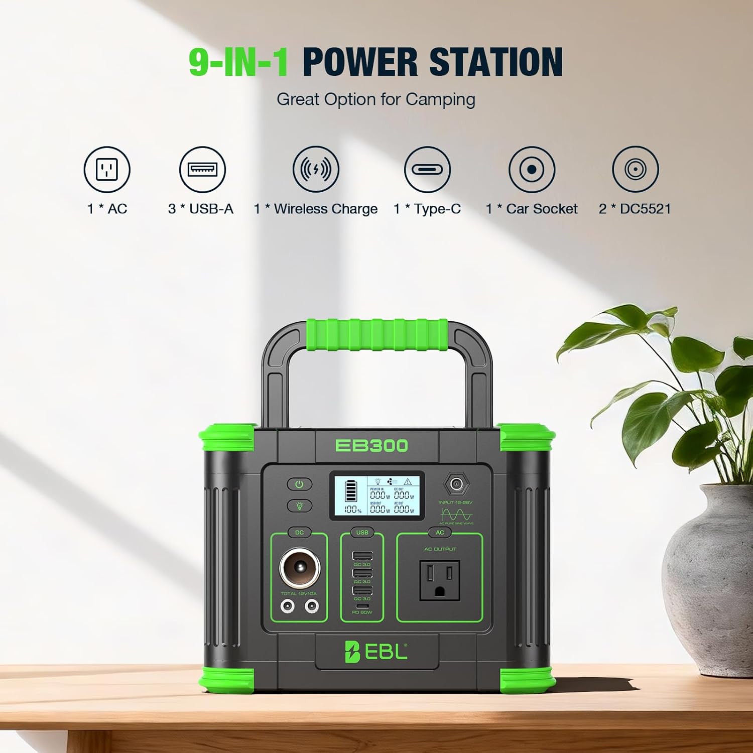330W Portable Power Station 28 - огляд і ціна Solar Emergency Charger